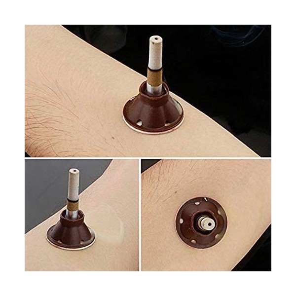 Eight Space Lot de 60 colonnes de moxibustion pure, 5 ans, taux de pureté 45:1, avec grande base autocollante