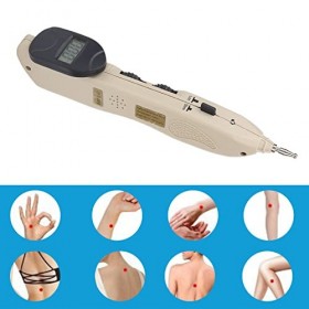 Stylo dacupuncture rechargeable Masseur de méridiens corporels Stylo à impulsions secrètes portable avec autocollant délect