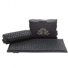 Laloa Relax Kit dacupression de qualité supérieure 100 % coton avec coussin et sac de rangement