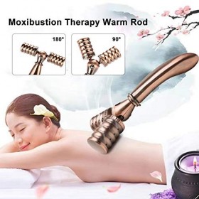 Tige de thérapie de moxibustion, brûleur Moxa, massage dacupuncture, désintoxication des méridiens, soulager la fatigue, pou