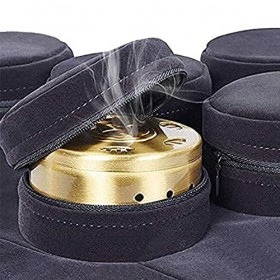 Boîte à moxibustion multifonction 4 en 1 portable sans fumée avec quatre boîtes en cuivre à lintérieur des bâtons de moxa po