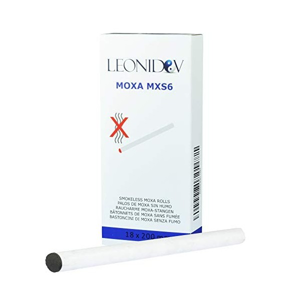 bâtonnets de moxa sans fumée pour moxibustion 1.8x20 cm 10 rouleaux - Leonidov