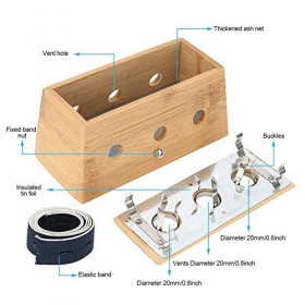 Boîte De Moxa De 3 Trous, Boîte De Chauffage Portable De Bâton De Rouleau De Moxibustion Pour Soulager La Douleur Et La Fatig