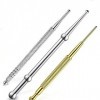 KALUROIL 3 PCS Aiguille Acupuncture -Stylos dAcupuncture Double Sondes pour lAcupression et la Réflexologie Faciale - Stylo