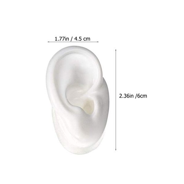 iplusmile Silicone Acupuncture Ear Modèle D oreille en Silicone Science Fausse Oreille Piercing Pratique Parties Du Corps Do