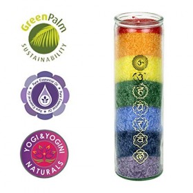 Echoppe de Gaïa Bougie des 7 Chakras aux Huiles Essentielles - 100h