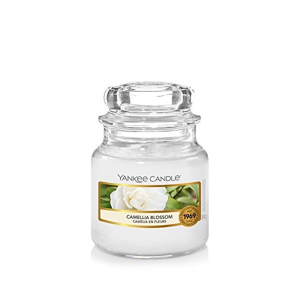 Yankee Candle bougie jarre parfumée | petite taille | Camélia en fleurs | jusqu’à 30 heures de combustion | La Collection Gar