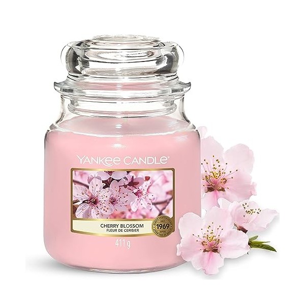 Yankee Candle bougie jarre parfumée | petite taille | Camélia en fleurs | jusqu’à 30 heures de combustion | La Collection Gar