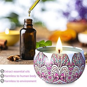 Bougies Parfumées Ensemble Cadeau, 2,5 OZ * 12 Pyces, Cire de Soja Naturelle, Cadeau pour Femme Saint Valentin Fête des Mères