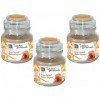 Bougie caramel 130 gr douceur denfance - Tentation gourmande - Lot de 3