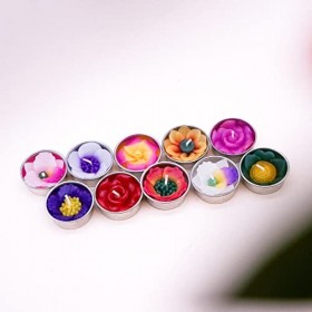 Hana Blossom - Lot de 10 Bougies Plates parfumées