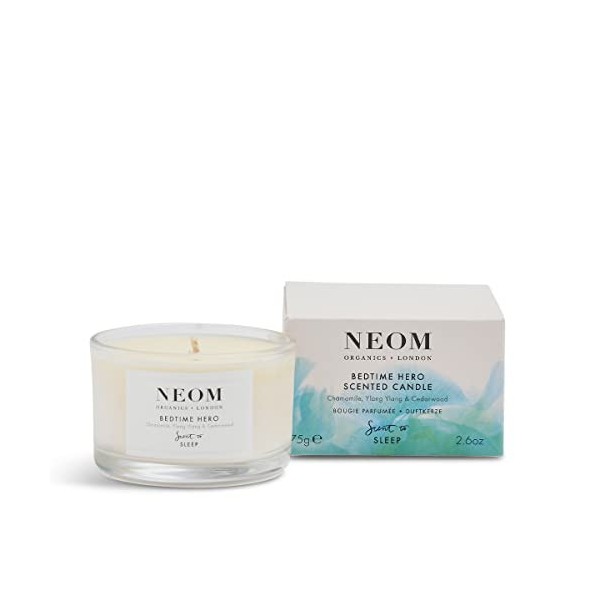 NEOM- Bedtime Hero Scented Candle, Travel Size…