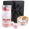 Soulnioi Coffret cadeau : Boules de bain de pieds à lhuile essentielle armoise , bougie daromathérapie vintage parfum fle