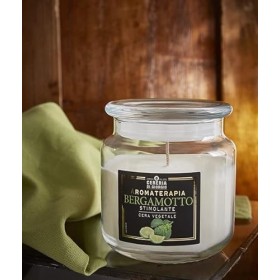 Bougie parfumée en pot Aromathérapie - Bergamote - Stimulant