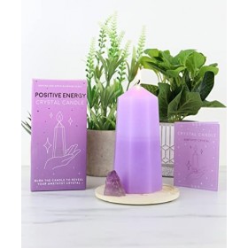 Gift Republic - Bougie en cristal dénergie positive