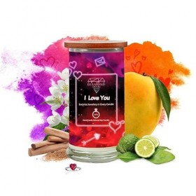 Diamond Empire Bougie I Love You avec bijou surprise à lintérieur bijou surprise dune valeur allant jusquà 2 500 £ , boug