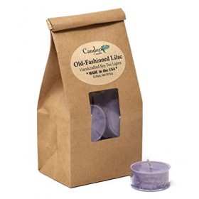 Candeo Candle Ancienne Lilas, Bougies de soja parfumée, Lot de 12 Bougies Effacer Tasse, Nouvelle Version