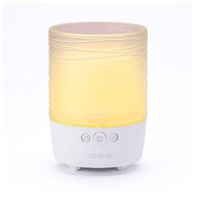 iHome Zenergy Candle Bougie de méditation Bluetooth portable avec effet bougie, thérapie par le son, guide de respiration