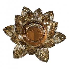 Sagebrook Home 13211&nbsp;Fourche&nbsp;–&nbsp;04&nbsp;Bougeoir en verre, 15,2&nbsp;x 15,2&nbsp;x 5,1&nbsp;cm, Ambre