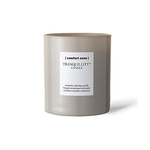 Comfort Zone Tranquillity Candle Bougie 280 g Notes de vanille, rose, bois de cèdre Dure 55 heures pour bien-être et relaxati