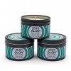 Zum Glow Lot de 3 bougies de soja Lavande-menthe 200 ml