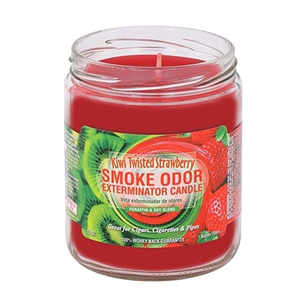 fumée Odeur Exterminator Bougies dans Un Pot de 325  13 oz Fraise/Kiwi Kiwi Twisted Strawberry 