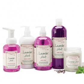 Stonewall Kitchen Lavande bougie de soja menthe, 6,5 oz Violet