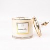 CALM CANDLES ESSENTIAL - Bougie à mèche en bois de santal et dagrumes, infusée avec de lhuile essentielle dagrumes, de pat