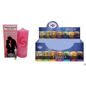 WLM Veilleuse ésotérique Mariano Double Charge Amour Sincère et Encens 7 Angels