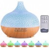 MUOIVG Diffuseur dHuiles Essentielles,550ml Ultrasonique Humidificateur Diffuseur Aromathérapie Electrique avec Télécommande