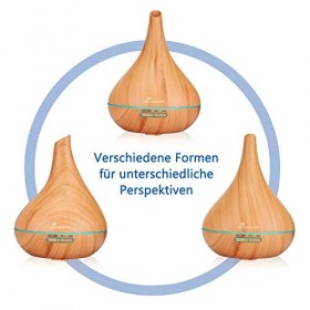 Diffuserlove Diffuseur Humidificateur Diffuseur dHuiles Essentielles Electrique dArôme 500ML Humidificateur dair à Ultraso