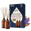 Glade Aromatherapy Bâtonnets, Diffuseur de Parfum Infusées Aux Huiles Essentielles, Moment of Zen, Lavande & Bois de Sental -