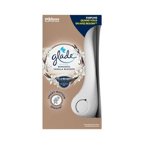 Glade® Sense & Spray™ Diffuseur Romantic Vanilla - Infusé Aux Huiles Essentielles