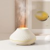 MARZIUS Flame Aroma Diffuseur dhuiles essentielles humidificateur 7 Couleurs de Flamme, pour la Maison, la Chambre, Le Yoga,