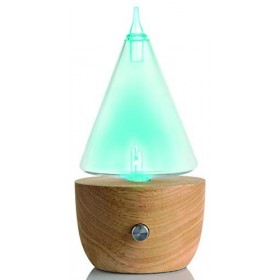 Puressentiel Diffuseur à Nébulisation en Bois Naturel ICONIC, Blanc et Bois, 1 Unité Lot de 1 