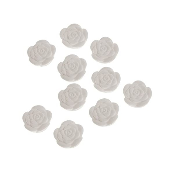 SM SunniMix 10pcs Galet Aromatique Diffuseur dHuiles Essentielles Fleur - Rose