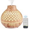 Czemo Diffuseur dHuiles Essentielles 400ML, Diffuseur de Parfum Electrique avec Télécommande Humidificateur Ultrasonique Dif