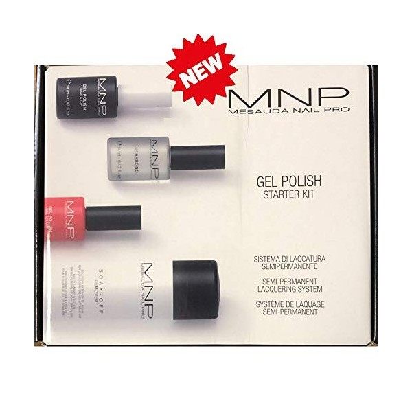 Mesauda Kit de base pour vernis à ongles semi-permanents, en gel, usage professionnel, pour lampes UV et LED