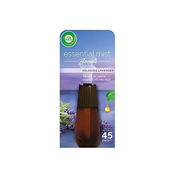 Air Wick Recharge de brume essentielle de désodorisant, lavande relaxante, 20 ml