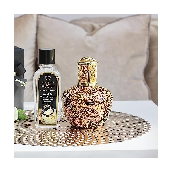 Ashleigh & Burwood - Grande lampe parfumée en verre Topique Coucher de soleil - Fabriquée à la main - Utilisation avec de lh