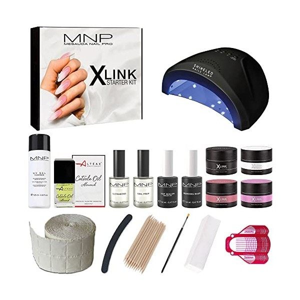 MESAUDA Starter Kit Nail Modelling + Lampe Led 48 Watt + Accessoires + Huile à cuticules GRATUITE Kit de reconstruction dong