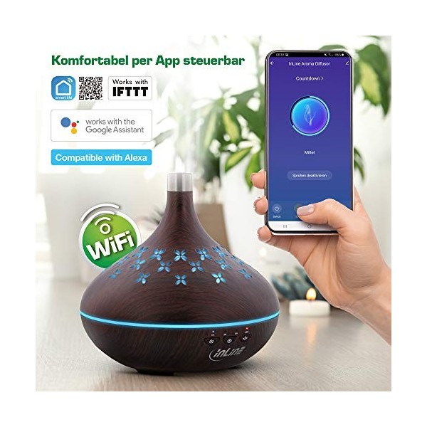 Diffuseur de Parfum Connecté Google Home Alexa Humidificateur Wifi