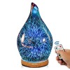 Porseme 280ml Aroma Diffuser Glas Luftbefeuchter,Große Diffusor für ätherisches Öl,Ultraschall Leise 7 farbwechselnde LEDs Ra