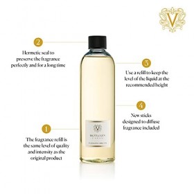 Dr. Vranjes – Recharge Ambra 500 ml avec Bâtonnets Blancs - Parfum dambiance luxe, fabriqué en Italie, parfum principal: Ori