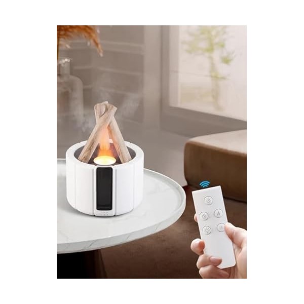 Diffuseur dhuiles essentielles, m MU, diffuseur darômes humidificateur avec huiles essentielles, éclairage LED et minuteur,