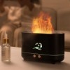 DASIAUTOEM Flame Diffuseur Humidificateur, Diffuseur dhuiles essentielles avec 7 types de couleurs de lumière LED, diffuseur