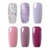 Coffret vernis à ongles en gel de 8 ml HNM, 6 couleurs Combo, séchage sous UV LED, série Couleurs d’arts
