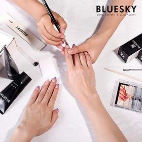 Bluesky Kit de vernis à ongles Gum Gel pour extensions rapides, ensemble complet pour débutants, double forme dongle, repous
