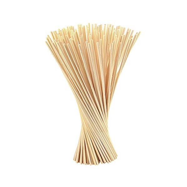 FEPITO 60 Pcs Reed Diffuser Sticks Wood Rotin Oil Diffusers Replacement Aroma Diffuser Sticks 24cm x 3mm 