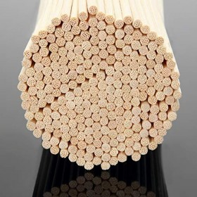 T&Cx Lot de 120 bâtonnets diffuseurs dhuiles essentielles en rotin naturel de 25 cm pour la maison, le bureau
